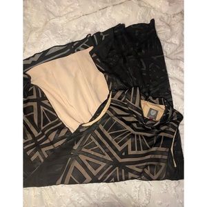 Vince Camuto high neck A line cocktail dress